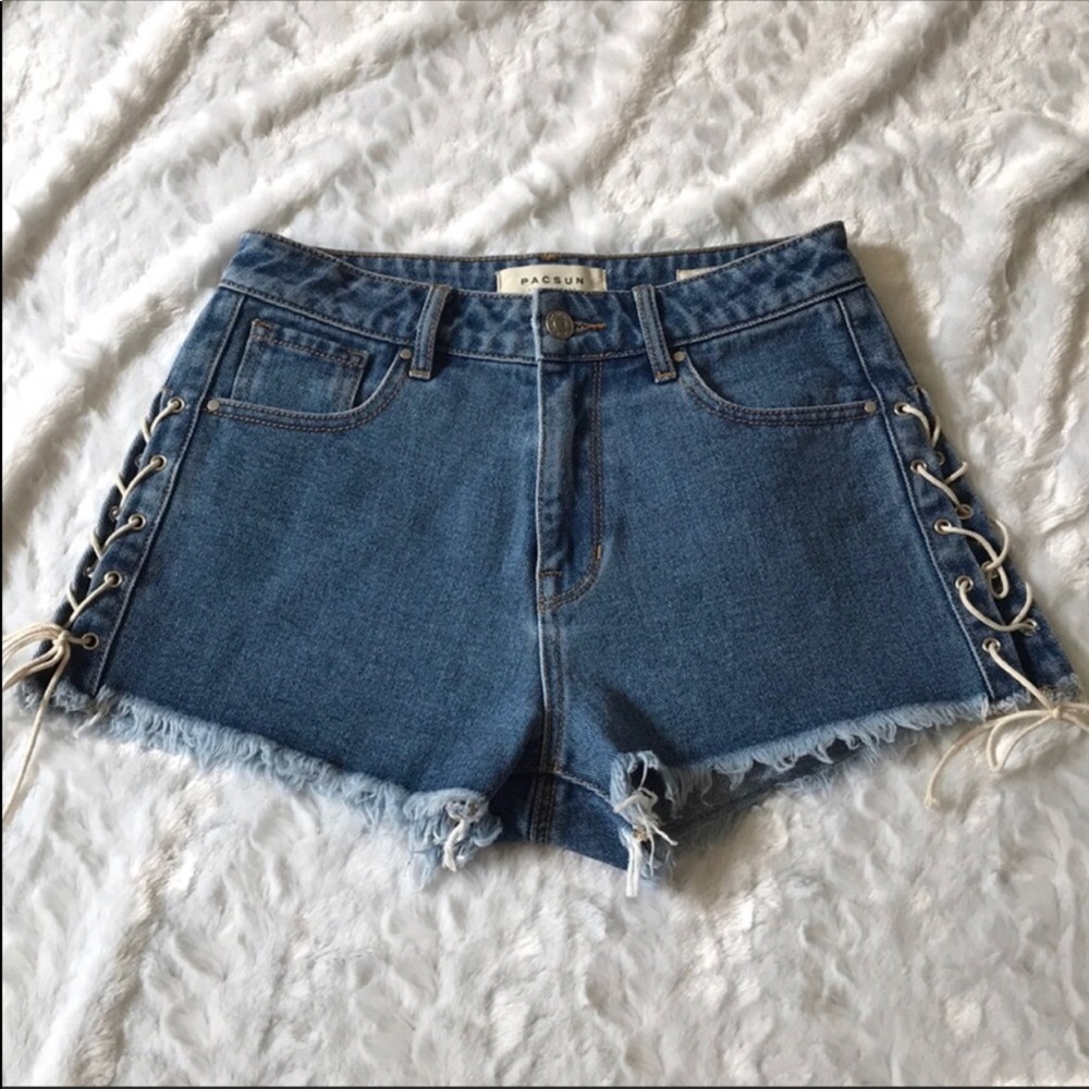 Pacsun lace up shorts